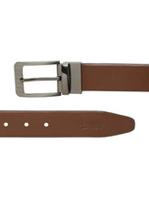 Load image into Gallery viewer, Men&#39;s Texture Formal Reversiable Black &amp; Brown Leather Belt
