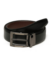 Load image into Gallery viewer, Men&#39;s Solid Formal Reversiable Black &amp; Brown Leather Belt
