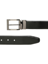 Load image into Gallery viewer, Men&#39;s Solid Formal Reversiable Black &amp; Brown Leather Belt
