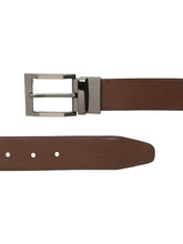 Load image into Gallery viewer, Men&#39;s Solid Formal Reversiable Black &amp; Brown Leather Belt
