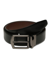 Load image into Gallery viewer, Men&#39;s Solid Formal Reversiable Black &amp; Brown Leather Belt
