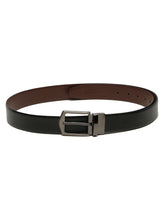 Load image into Gallery viewer, Men&#39;s Solid Formal Reversiable Black &amp; Brown Leather Belt
