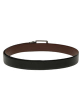 Load image into Gallery viewer, Men&#39;s Solid Formal Reversiable Black &amp; Brown Leather Belt
