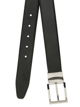 Load image into Gallery viewer, Men&#39;s Texture Formal Reversiable Black &amp; Brown Leather Belt
