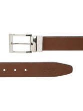 Load image into Gallery viewer, Men&#39;s Texture Formal Reversiable Black &amp; Brown Leather Belt
