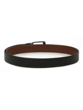 Load image into Gallery viewer, Men&#39;s Texture Formal Reversiable Black &amp; Brown Leather Belt
