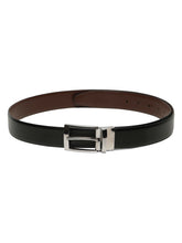 Load image into Gallery viewer, Men&#39;s Solid Formal Reversiable Black &amp; Brown Leather Belt
