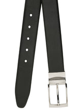 Load image into Gallery viewer, Men&#39;s Texture Formal Reversiable Black &amp; Brown Leather Belt
