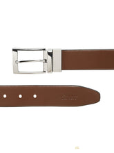 Load image into Gallery viewer, Men&#39;s Texture Formal Reversiable Black &amp; Brown Leather Belt
