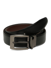 Load image into Gallery viewer, Men&#39;s Solid Formal Reversiable Black &amp; Brown Leather Belt
