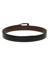 Load image into Gallery viewer, Men&#39;s Solid Formal Reversiable Black &amp; Brown Leather Belt
