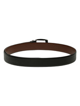 Load image into Gallery viewer, Men&#39;s Texture Formal Reversiable Black &amp; Brown Leather Belt
