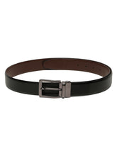 Load image into Gallery viewer, Men&#39;s Solid Formal Reversiable Black &amp; Brown Leather Belt
