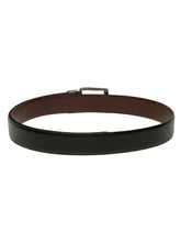 Load image into Gallery viewer, Men&#39;s Solid Formal Reversiable Black &amp; Brown Leather Belt
