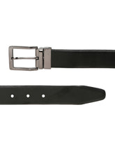 Load image into Gallery viewer, Men&#39;s Solid Formal Reversiable Black &amp; Brown Leather Belt
