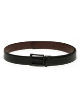 Load image into Gallery viewer, Men&#39;s Solid Formal Reversiable Black &amp; Brown Leather Belt
