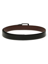 Load image into Gallery viewer, Men&#39;s Solid Formal Reversiable Black &amp; Brown Leather Belt
