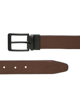 Load image into Gallery viewer, Men&#39;s Solid Formal Reversiable Black &amp; Brown Leather Belt
