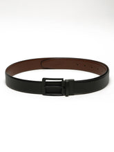 Load image into Gallery viewer, Men&#39;s Texture Formal Reversiable Black &amp; Brown Leather Belt
