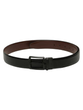 Load image into Gallery viewer, Men&#39;s Solid Formal Reversiable Black &amp; Brown Leather Belt
