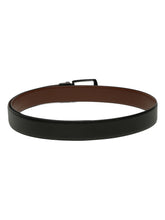 Load image into Gallery viewer, Men&#39;s Texture Formal Reversiable Black &amp; Brown Leather Belt
