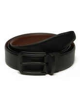 Load image into Gallery viewer, Men&#39;s Texture Formal Reversiable Black &amp; Brown Leather Belt
