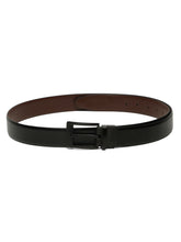 Load image into Gallery viewer, Men&#39;s Solid Formal Reversiable Black &amp; Brown Leather Belt
