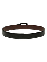 Load image into Gallery viewer, Men&#39;s Solid Formal Reversiable Black &amp; Brown Leather Belt
