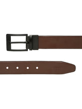 Load image into Gallery viewer, Men&#39;s Solid Formal Reversiable Black &amp; Brown Leather Belt
