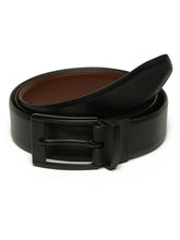 Load image into Gallery viewer, Men&#39;s Texture Formal Reversiable Black &amp; Brown Leather Belt
