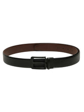 Load image into Gallery viewer, Men&#39;s Solid Formal Reversiable Black &amp; Brown Leather Belt
