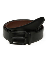 Load image into Gallery viewer, Men&#39;s Texture Formal Reversiable Black &amp; Brown Leather Belt
