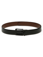 Load image into Gallery viewer, Men&#39;s Texture Formal Reversiable Black &amp; Brown Leather Belt
