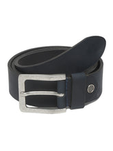 Load image into Gallery viewer, Mens Classic Black Leather Casual Belt
