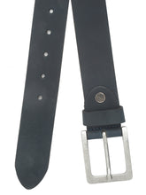 Load image into Gallery viewer, Mens Classic Navy Leather Casual Belt
