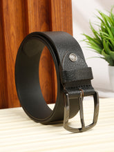 Load image into Gallery viewer, Men Classic Black Texture Leather Casual belt
