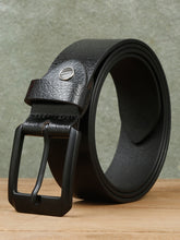 Load image into Gallery viewer, Men Vintage Black Leather Casual belt
