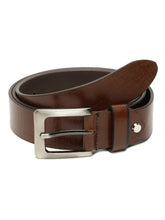 Load image into Gallery viewer, Men's Brown Smoth Texture Leather Casual Belt
