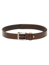 Load image into Gallery viewer, Men's Brown Smoth Texture Leather Casual Belt
