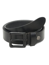Load image into Gallery viewer, Men's Black Texture Leather belt with black buckle
