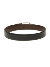 Load image into Gallery viewer, Men's Genuine Black &amp; Brown Leather Reversible Belt
