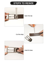 Load image into Gallery viewer, Men's Genuine Black &amp; Brown Leather Reversible Belt
