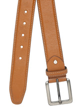 Load image into Gallery viewer, Mens Tan Leather Pin-Buckle Casual Belt
