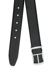 Load image into Gallery viewer, Teakwood Leather Men Textured Black Belt
