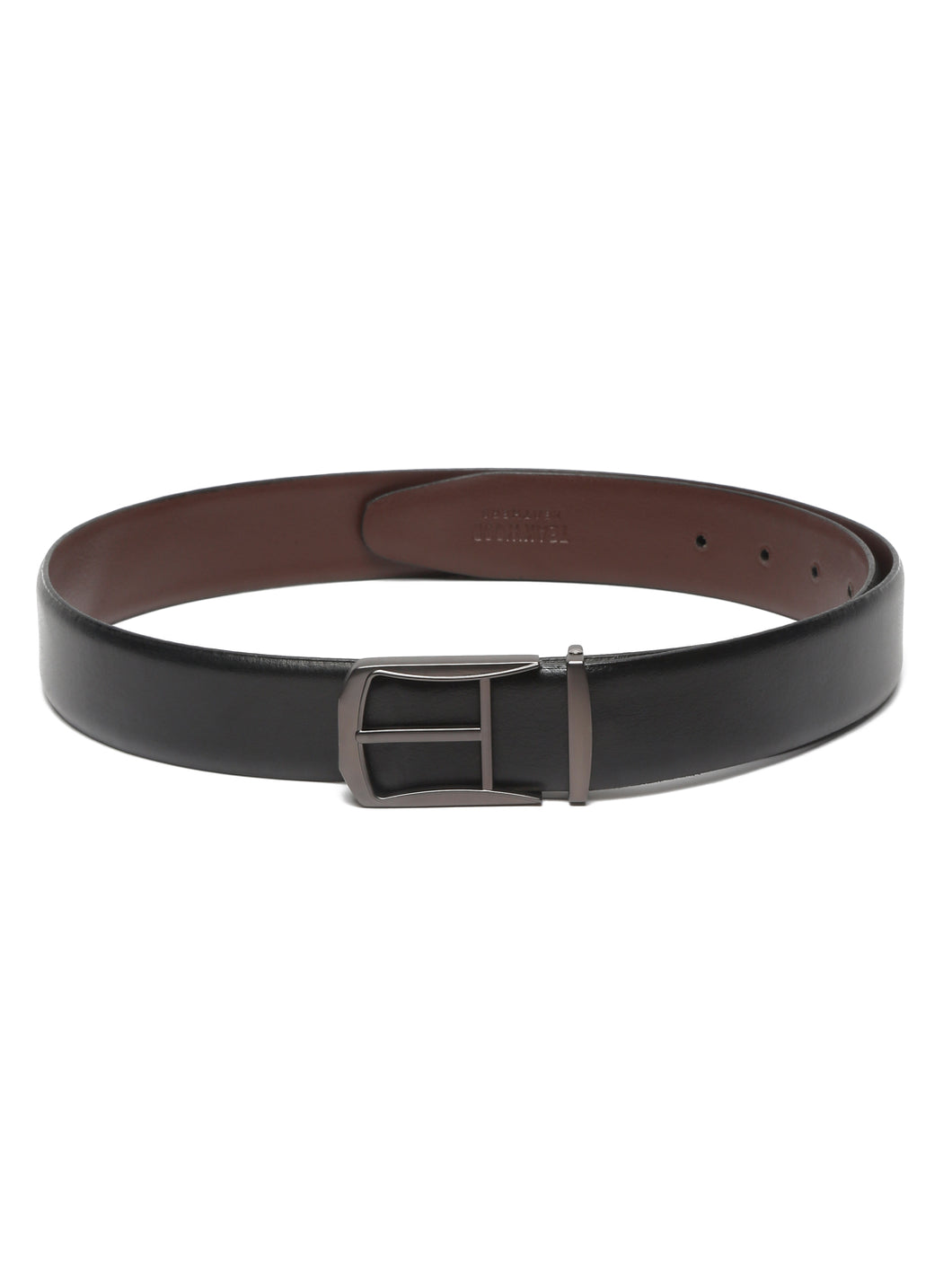 Teakwood Leather Men Textured Black Belt