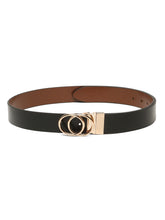 Load image into Gallery viewer, Women’s Black &amp; Brown Reversible Leather Belt

