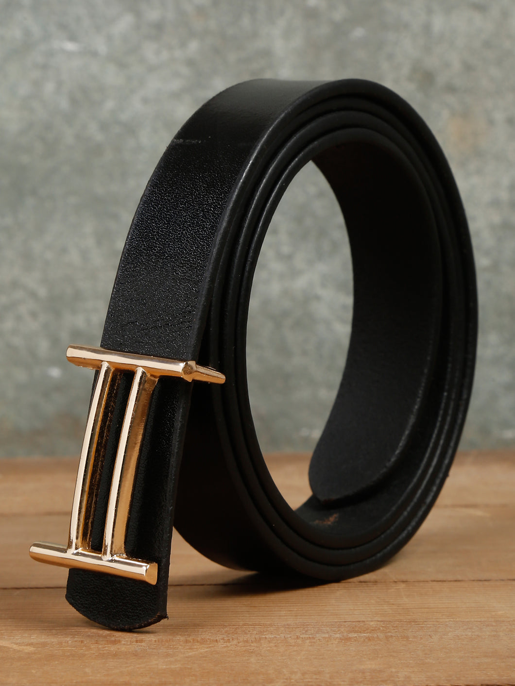 Leather Women's Push-Pin Casual Belt (One Size)