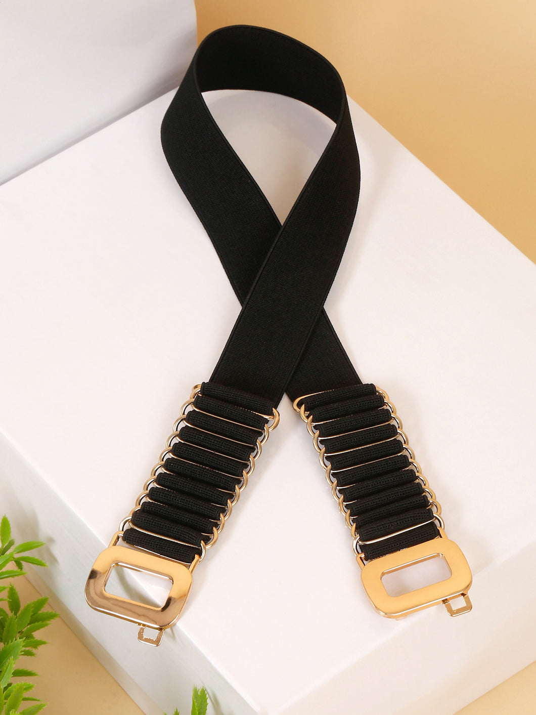 Women stretchable interlock waist belt (One Size)
