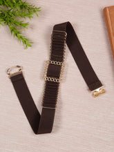 Load image into Gallery viewer, Women's 1 Inch Brown Waist Belt
