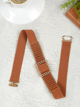 Load image into Gallery viewer, Women's 1 Inch Tan Waist Belt
